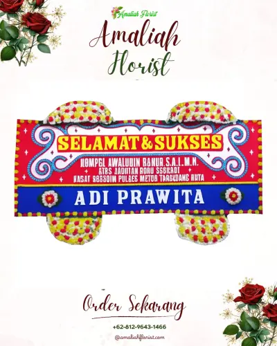 Karangan Bunga Ucapan Selamat di Sisalam