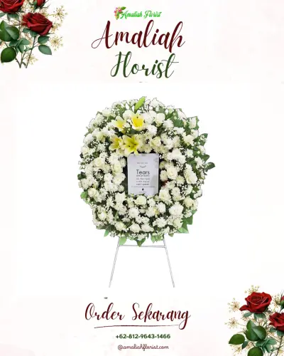 Krans Bunga Duka Cita di Sisalam