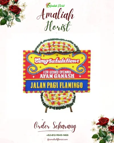 Bunga Papan Congratulation di Sisalam